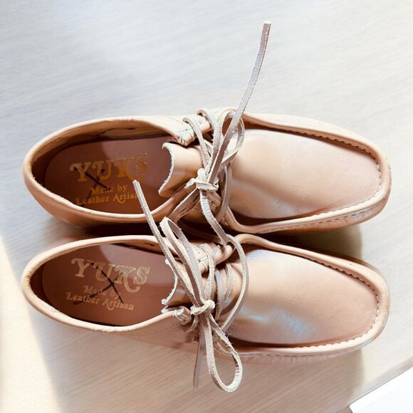 Yuks Yuketen Leather Artisan Type 1 Boot Vaquetta Natural Tan Men’s Size 8, 41E - Picture 7 of 7